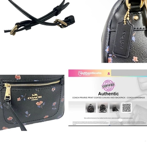 🌷HTF!🌷Coach Limited Edition Mini Andi Backpack in Vintage Prairie w/ COA - Picture 9 of 13